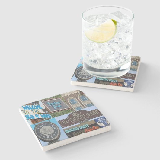 O4W, Old Fourth Ward Atlanta, O4W Stenen Onderzetter (Zijkant)