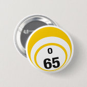 O65 Bingo Ball-knop Ronde Button 5,7 Cm (Voorkant /achterkant)