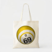 O69 Bingo ball budget canvas tas (Voorkant)