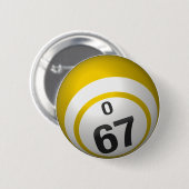 O 67 bingo knoop ronde button 5,7 cm (Voorkant /achterkant)