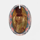 O Adonai Kerstmis en Tien Geboden Advent Metalen Ornament (Voorkant links)