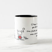 O Amor Tweekleurige Koffiemok (Center)