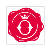 O - Antiek Wax Seal Gothic Crown Initiaal Letter Zelfinktende Stempel (Design)
