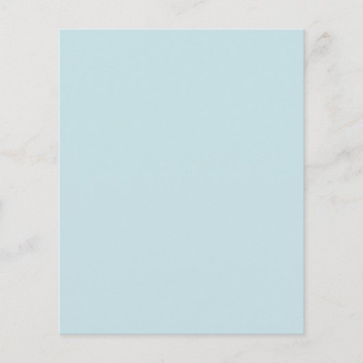 O-baby-baby LIGHT PASTEL BLUE BACKGROUND LICHAAMTE Flyer (Voorkant)