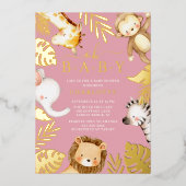 O Baby Baby shower Folie Uitnodiging (Voorkant)