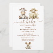 O BABY BABY SHOWER KAART (Voorkant / Achterkant)