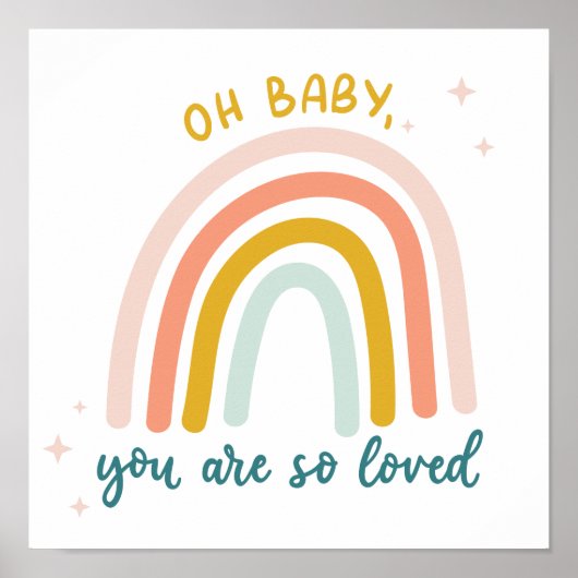 O baby je bent zo geliefd poster (Voorkant)