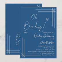 O, baby! Minimalistische baby shower geslacht neut