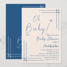 O, baby! Minimalistische baby shower geslacht neut