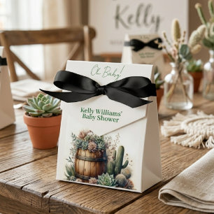 O Baby! Rustieke Vetplanten & Cactussen Baby Showe Bedankdoosjes