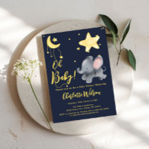 O, baby! Schattige Olifant & Ballon Baby Shower