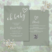 O Baby Shower All In One Neutraal Salie Groen Kaart