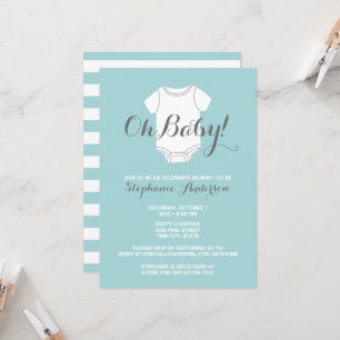 O Baby - Toverachtige Blauwe Jongens Baby Shower Kaart