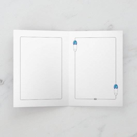 O, Baby. Wenskaart Kaart (Binnen)