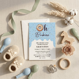 O Babys Strooidonut Tweeling Baby Jongen Shower Kaart