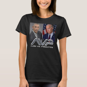 O Bama Biden Avp Alien vs P Redator T-shirt
