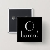 O Bama! Knoop Vierkante Button 5,1 Cm (Voorkant /achterkant)