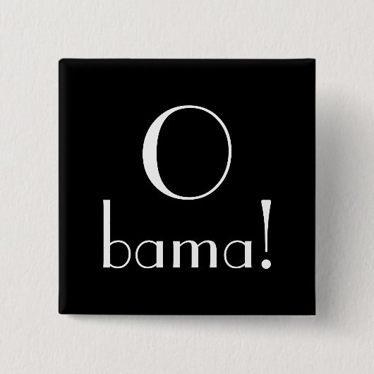O Bama! Knoop Vierkante Button 5,1 Cm (Voorkant)