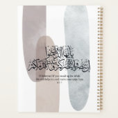 O Believers – Elegant Arabic Calligraphy Wall Art  Planner (Achterkant)