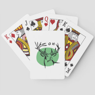 O Beste O Beste Groen Minimaal Modern Design Pokerkaarten