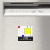 O(boe)-maggio a Mondriaan Magnet (Insitu (Vaatwasser))