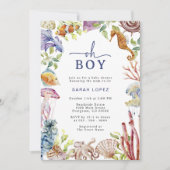 O Boy Baby Shower Uitnodiging (Voorkant)