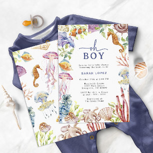 O Boy Baby Shower Uitnodiging