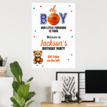 O Boy Basketbal Thema Verjaardag