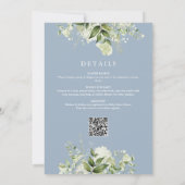 O Boy Groene Stof Blauw All In One Baby Shower Kaart (Achterkant)