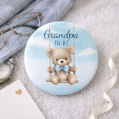 O Boy Teddybeer Opa Worden Speld Ronde Button 7,6 Cm