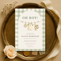 O Boy Woodlands Baby Shower