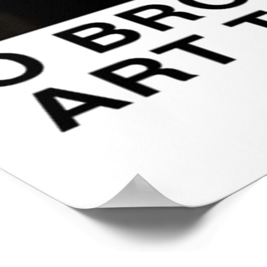 O Broeder waar kunst Gou Poster (Hoek)