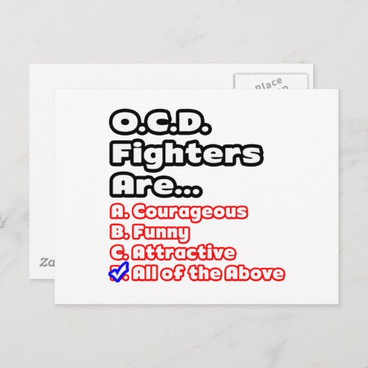 O.C.D. gevechtsquiz Briefkaart (Voorkant / Achterkant)