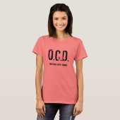 O.C.D., obsessief Coffee Drinker T-shirt (Voorkant volledig)