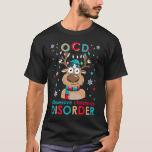 O C D Obsessief-kerstziekte Reindekermis Christus T-shirt