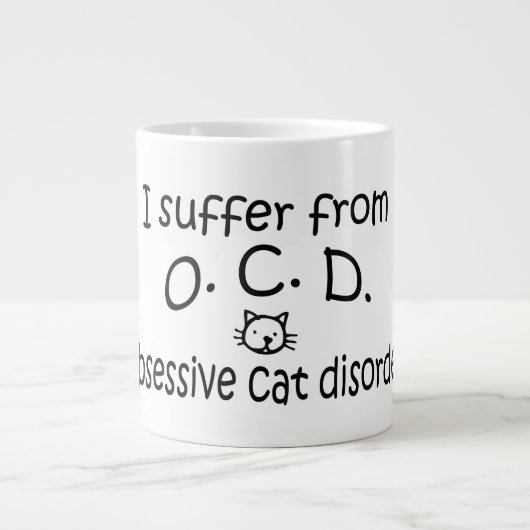 O.C.D. Obsessieve Cat Disorder Coffee Mok (Voorkant)