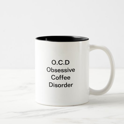 O.C.D. Obsessieve Coffee Disorder Mokken (Rechts)