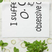 O.C.D. Obsessieve Kattenstoornis Theedoek (Gevouwen)