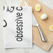 O.C.D. Obsessieve Kattenstoornis Theedoek (Quarter Fold)