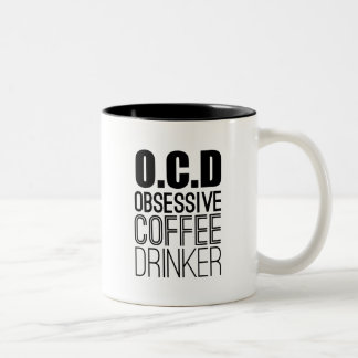 O.C.D Obsessieve Koffiedrinker Koffieliefhebber Hu Tweekleurige Koffiemok