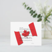 O Canada Briefkaart (Staand voorkant)