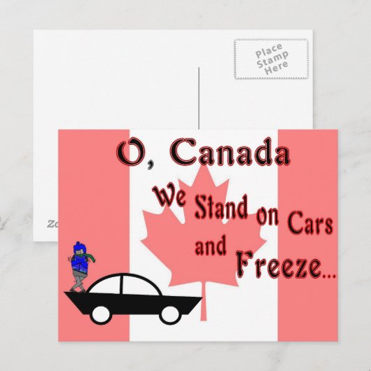 O Canada Briefkaart (Voorkant / Achterkant)