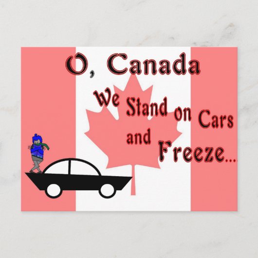O Canada Briefkaart (Voorkant)