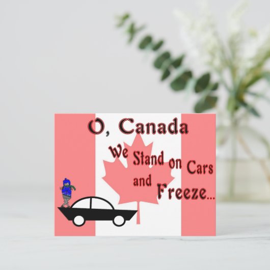 O Canada Briefkaart (Staand voorkant)