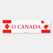 O Canada Bumpersticker (Voorkant)