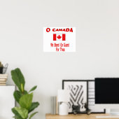 O Canada,Canada dag Poster (Thuiskantoor)