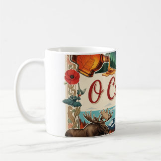 O Canada Collage – Vintage Patriottisch  Koffiemok