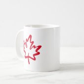 O Canada! Dag Grote Rode Canadese Esblad Koffiemok (Voorkant links)