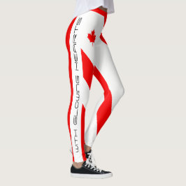 O Canada ik hou van je (met stromend hart) Leggings
