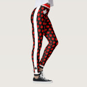 O Canada Maple Leaf op (uw kleur) Leggings (Rechts)